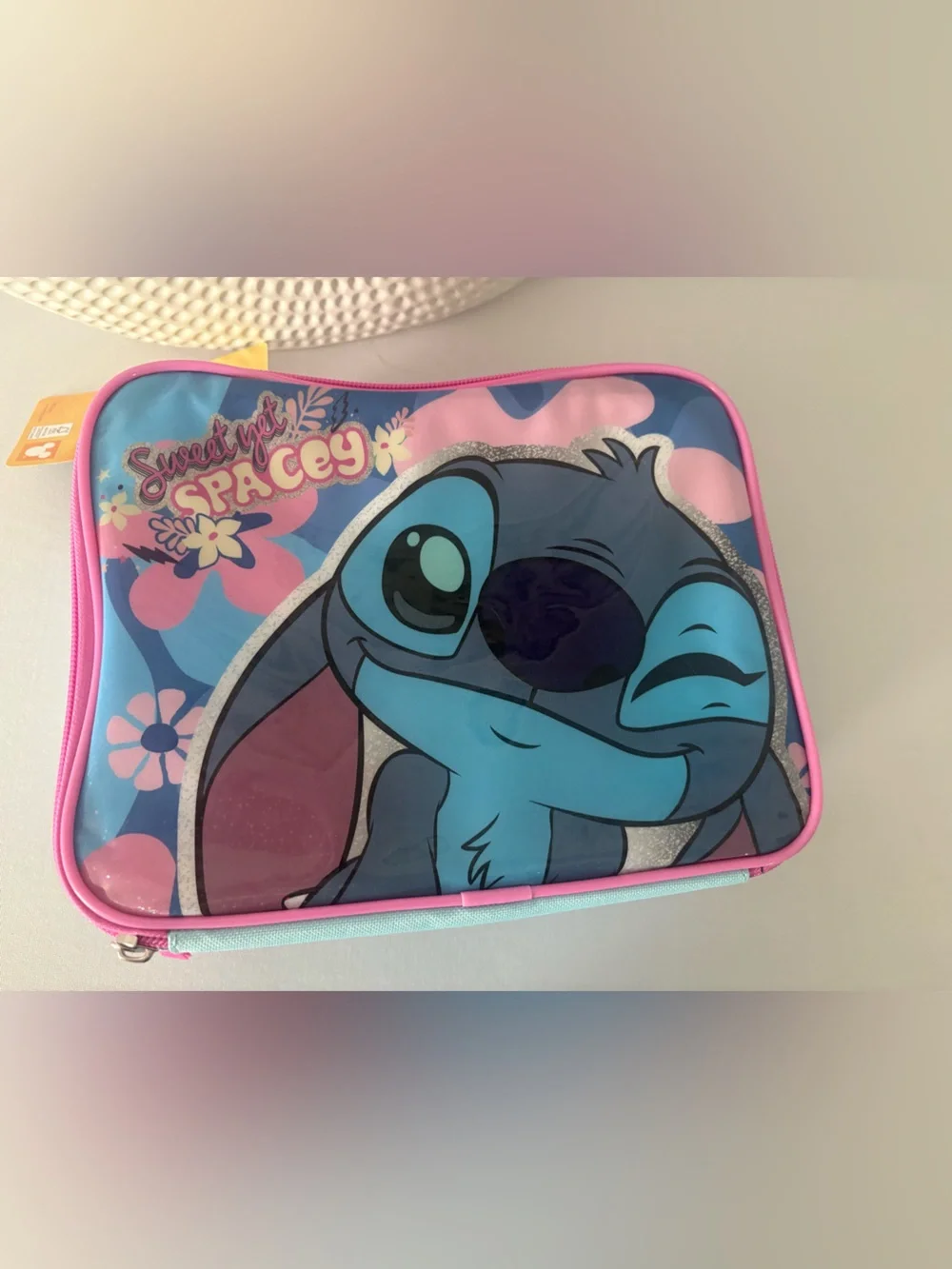 Disney Stitch Pouch - Blue, Pink & Teal